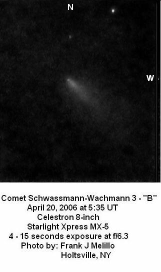 73P-B/Schwassmann-Wachmann 2006-Apr-20 Frank Melillo