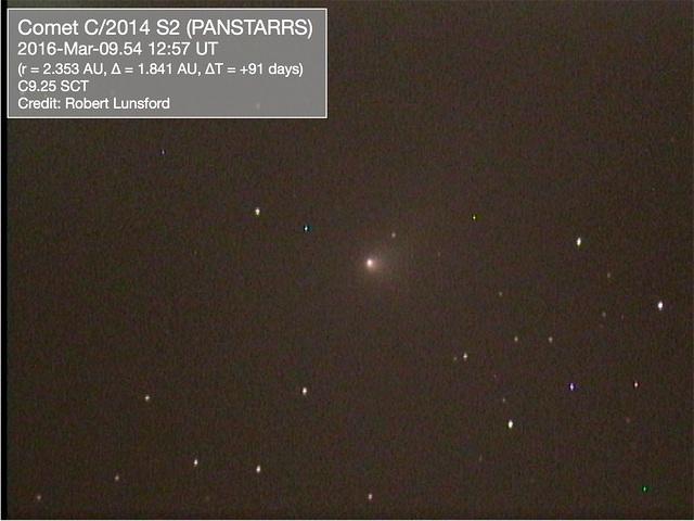 C/2014 S2 (PANSTARRS) 2016-Mar-09 Robert Lunsford