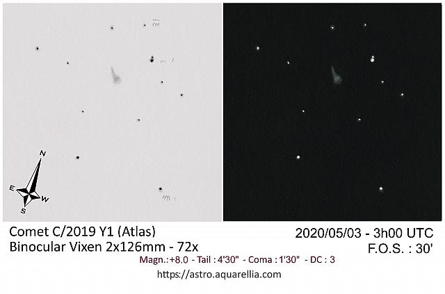 C/2019 Y1 (ATLAS) 2020-May-03 Michel Deconinck