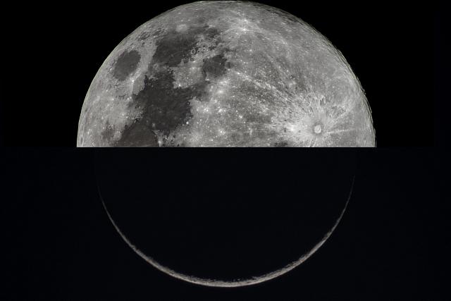 MoonComparison 2020-03-26-0115 and 2020-04-08-0237