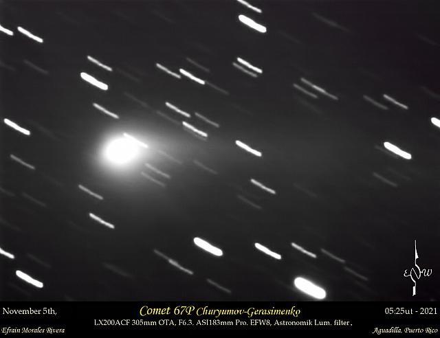 67P Churyumov-Gerasimenko 2021-Nov-05 Efrain Morales Rivera