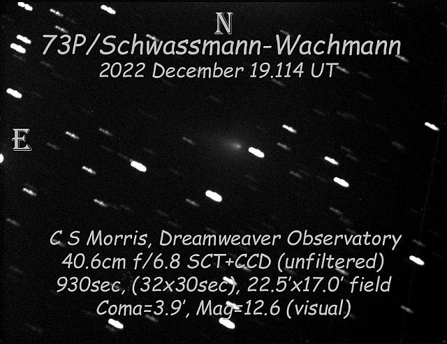 73P/Schwassmann-Wachmann 2022-Dec-19 Charles Morris