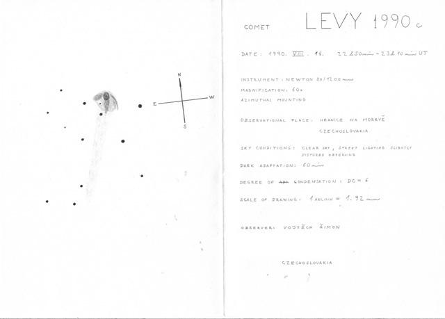 C/1990 K1 (Levy) 1990-Aug-16 Vojtech Simon