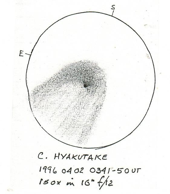 C/1996 B2 (Hyakutake) 1996-Apr-02 Rik Hill