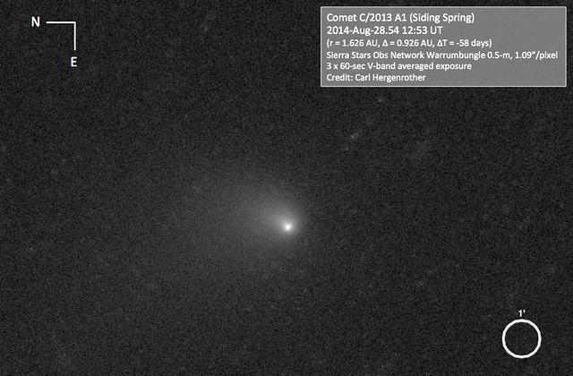 C/2013 A1 (Siding Spring) 2014-Aug-28 Carl Hergenrother