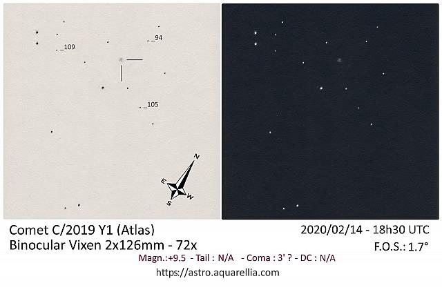 C/2019 Y1 (ATLAS) 2020-Feb-14 Michel Deconinck