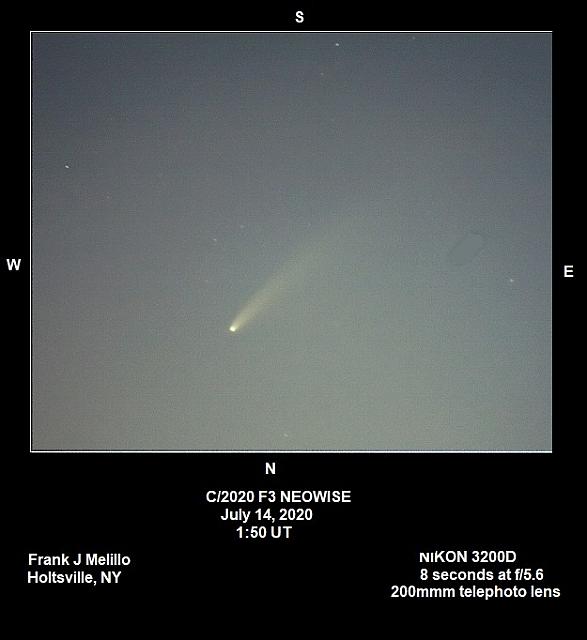 C/2020 F3 (NEOWISE) 2020-Jul-14 Frank J Melillo
