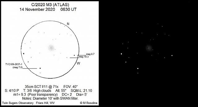 C/2020 M3 (ATLAS) 2020-Nov-14 Michael Rosolina