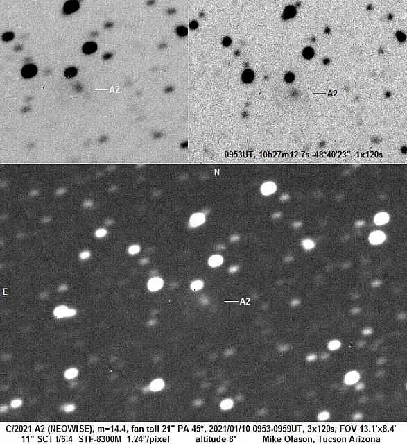 C/2021 A2 (NEOWISE) 2021-Jan-10 Mike Olason