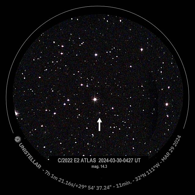 C/2022 E2 (ATLAS) 2024-Mar-30 Rik Hill