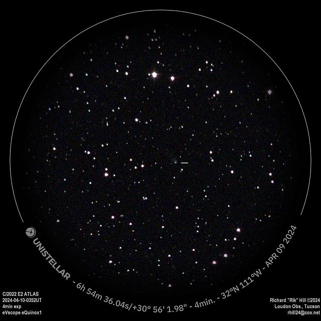 C/2022 E2 (ATLAS) 2024-Apr-10 Rik Hill