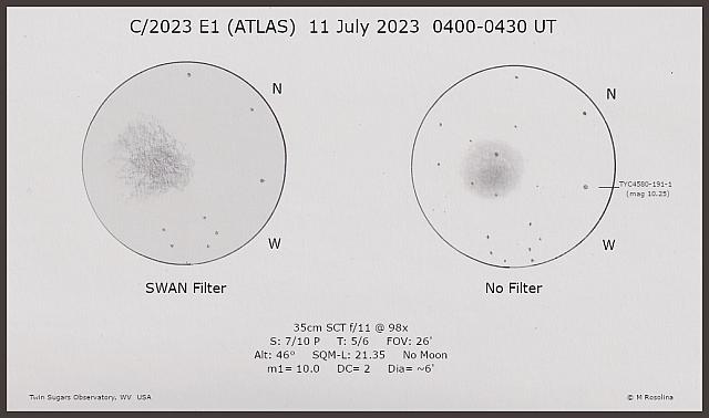 C/2023 E1 (ATLAS) 2023-Jul-11 Michael Rosolina