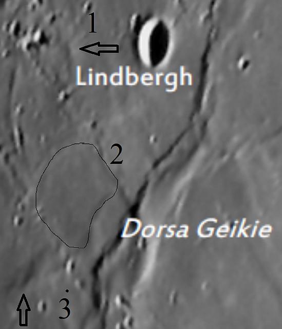 DORSA GEIKIE IMAGE 6-Photographic Lunar Atlas for Moon Observers, Volume 1, page 76-KCPau