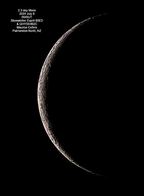 2.3-day Moon 2024-07-08-0545UT 80ED QHY5III462C MCollins