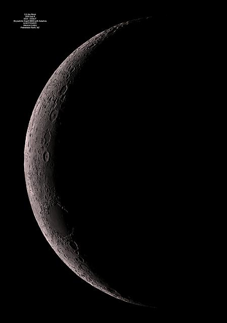 3.3-day Moon 2024-07-09-0554-0556UT 80ED 3xbarlow QHY5III462C MCollins