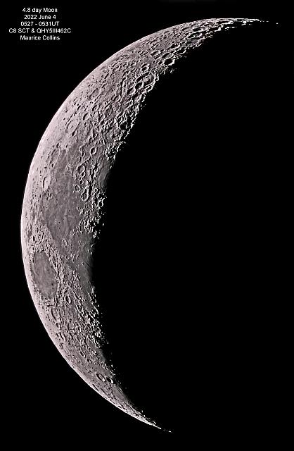 5-day Moon 2022-06-04 0527-0531UT C8 QHY5III462C MCollins