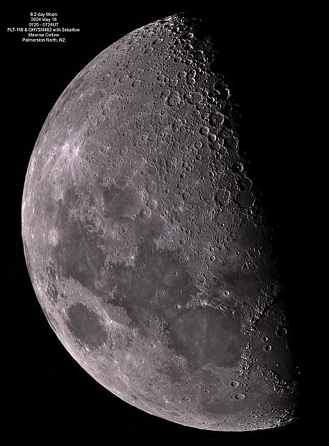 8.2-day Moon 2024-05-16-0720-0724UT FLT-110 f-14 QHY5III462C MCollins