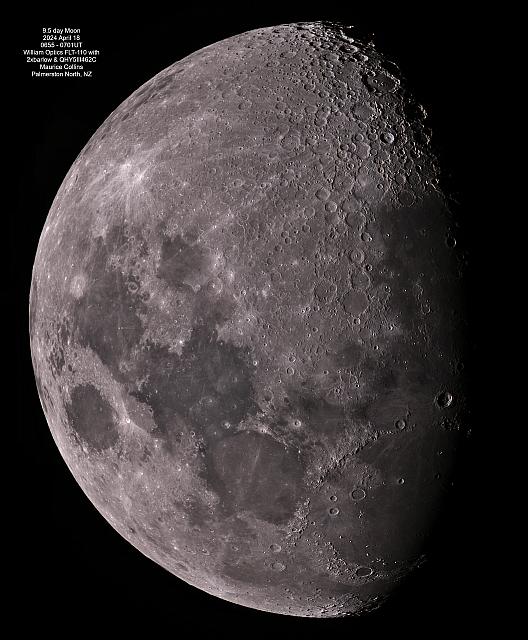 9.5-day Moon 2024-04-18-0655-0701UT FLT-110 f-14 QHY5III462C MCollins