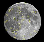 Full moon labeled 03.2021