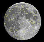 Full moon labeled 2021.01