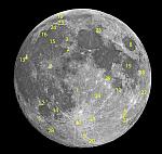 Full moon labeled October 2021
